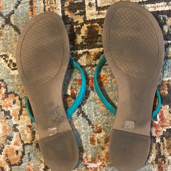 Tory Burch leather/suede flip flops 7.5 - Picture 7 of 7